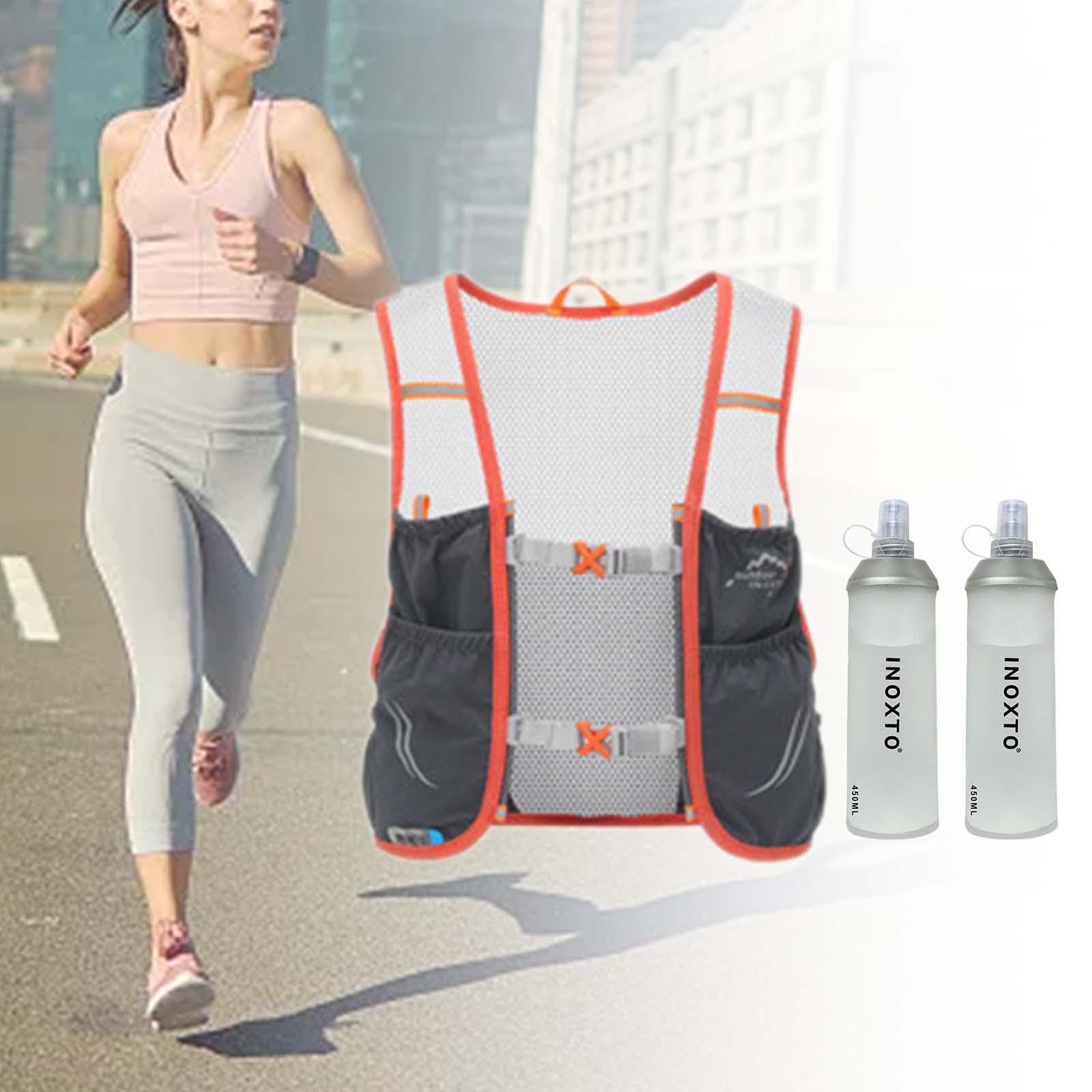 Gralara Laufweste Hydrationsweste mit Wasserblase Sportlaufweste Trailrucksack Atmungsaktives Polyester Verstellbare Träger für Training Radsport Wanderung