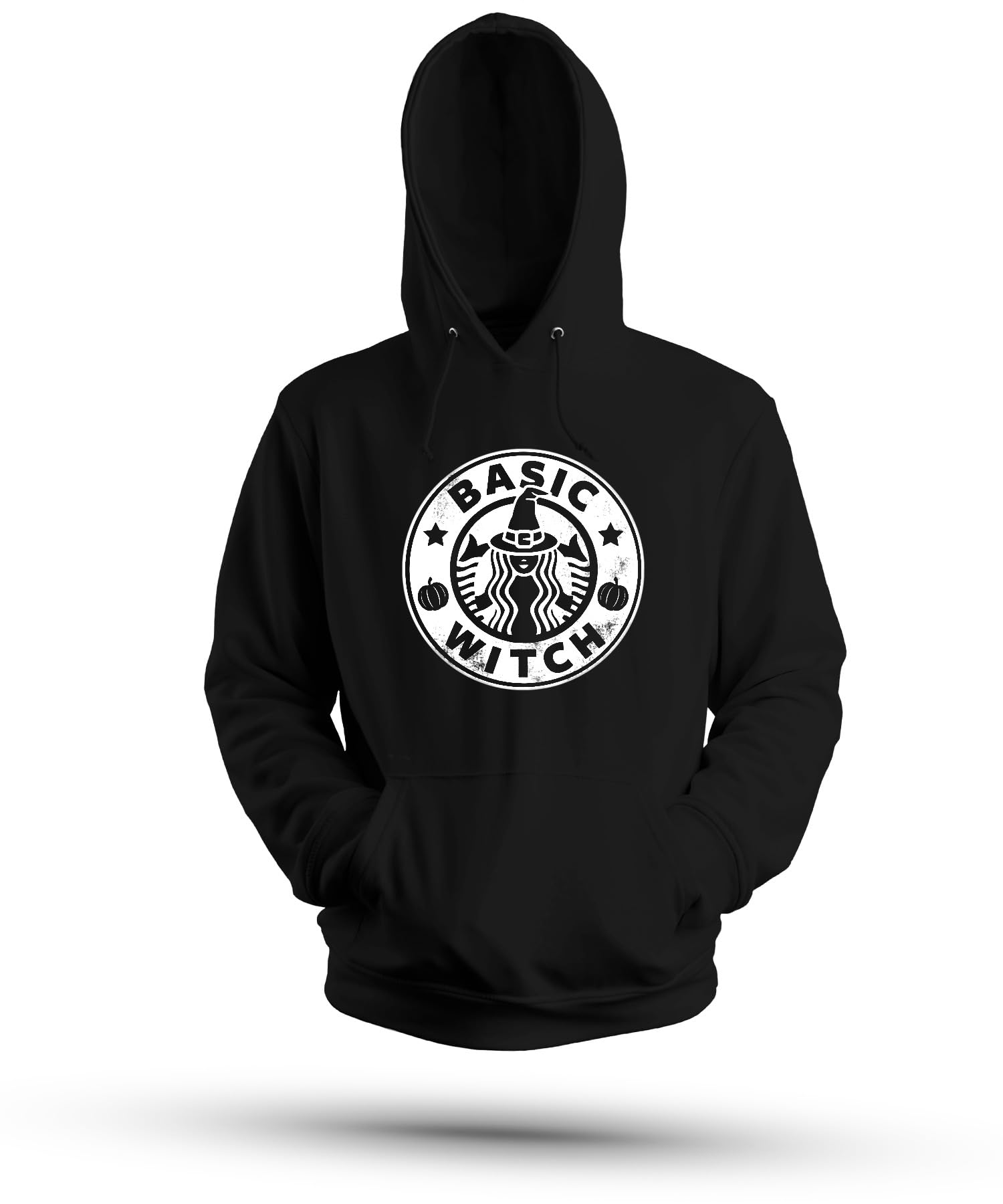 Basic Witch Halloween czarownica dynia prezent damski zabawny fajny bluza z kapturem unisex bluza z kapturem