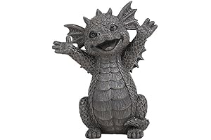 Pacific Giftware Happy Garden Dragon Cheering You On Garden Display Decorative Accent...