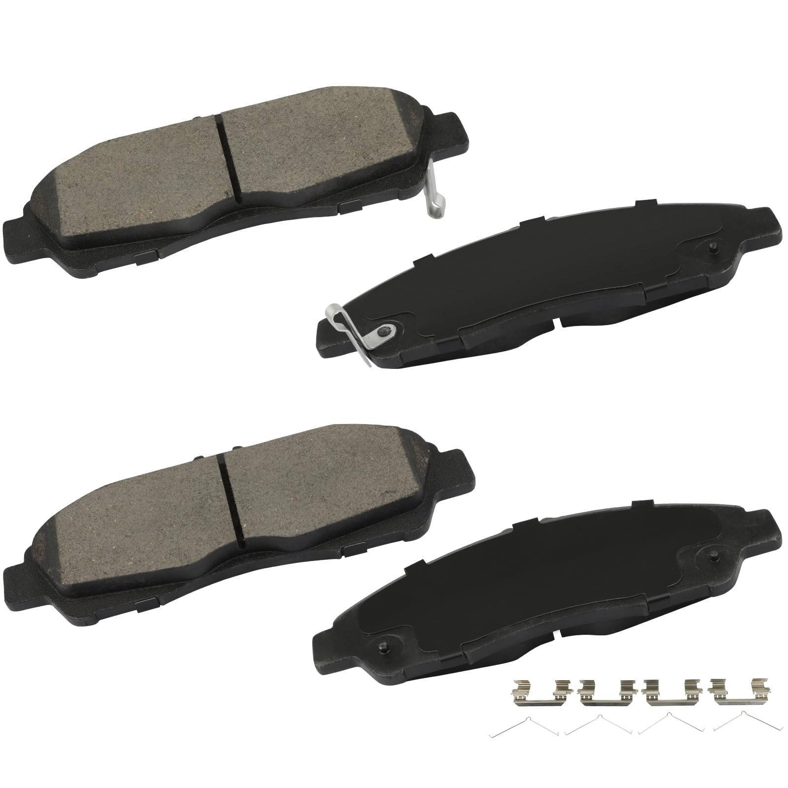 cciyu D1896 Front Ceramic Disc Brake Pads Kit For Buick Enclave 18-20,For Cadillac XT5 17-20,For Cadillac XT6 20,For Chevrolet Blazer 19-20,For Chevrolet Traverse 18-20,For GMC Acadia 17-20