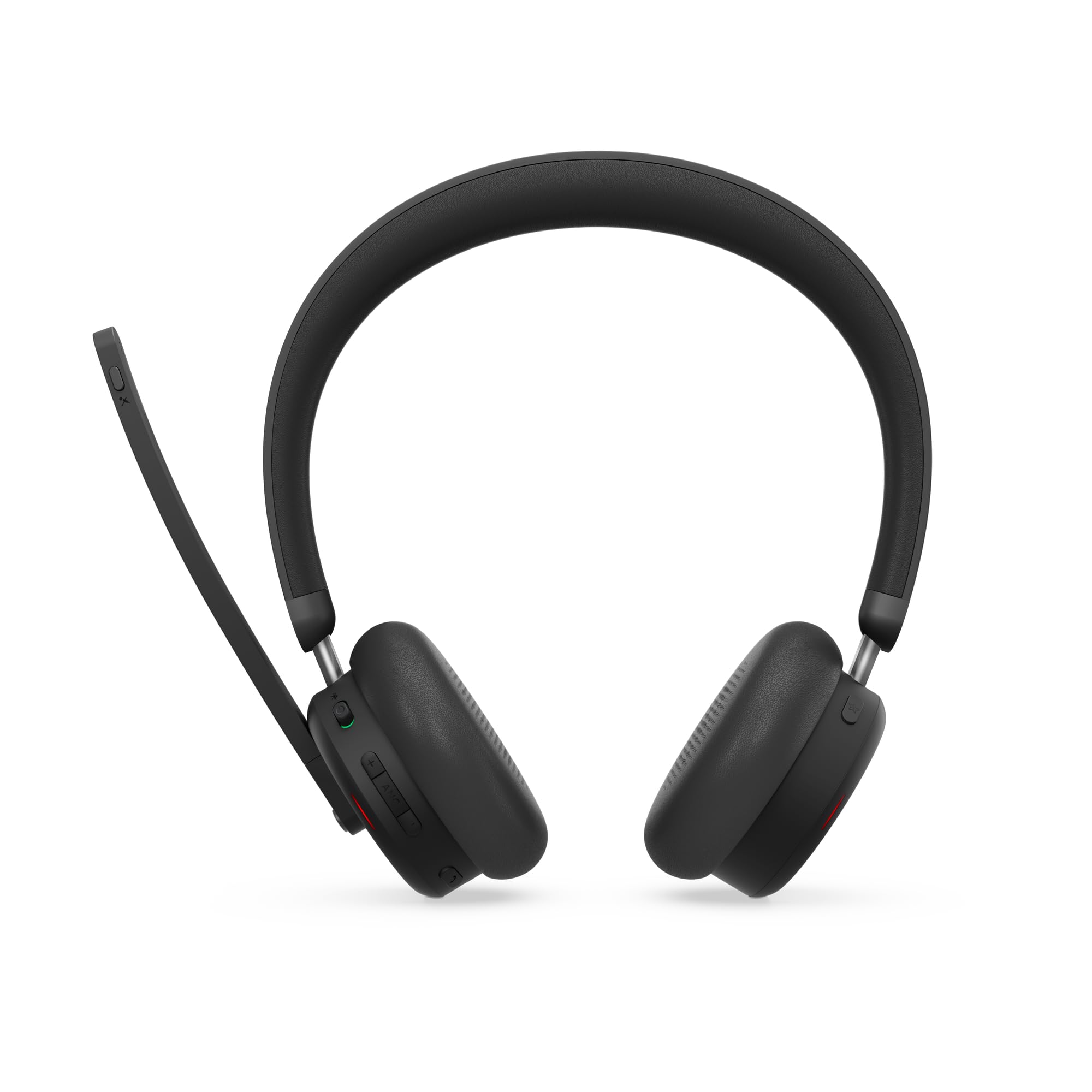 Lenovo 6550 - Headset - On-Ear - Bluetooth - kabellos - aktive Rauschunterdrückung - Schwarz - Zertifiziert für Microsoft Teams