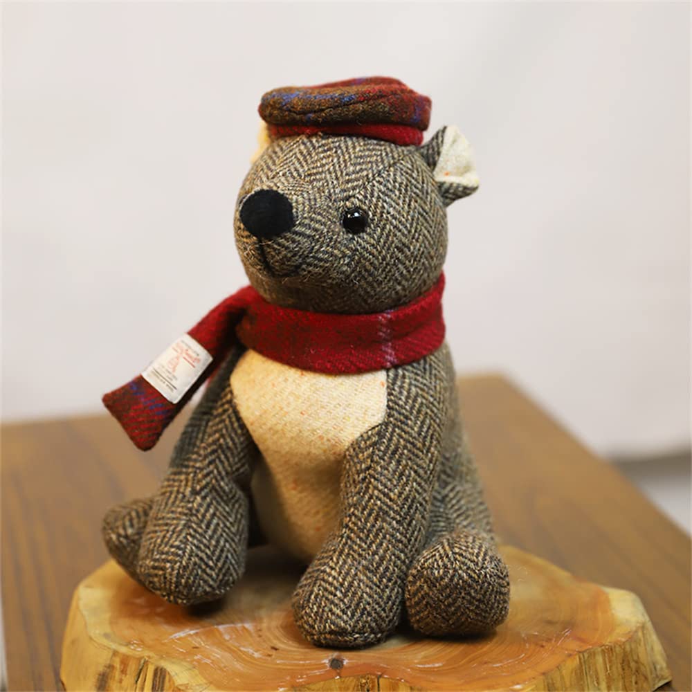 新品未使用 Harris Tweed テディベア ハリスツイード ネックレス付