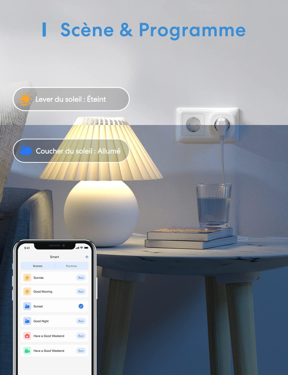 Meross Prise Connectée WiFi, Prise Intelligente avec Commande Vocale, Contrôle à Distance et Fonction de Temps, Fonctionne avec Alexa, Apple HomeKit et Google Home (Lot de 2)