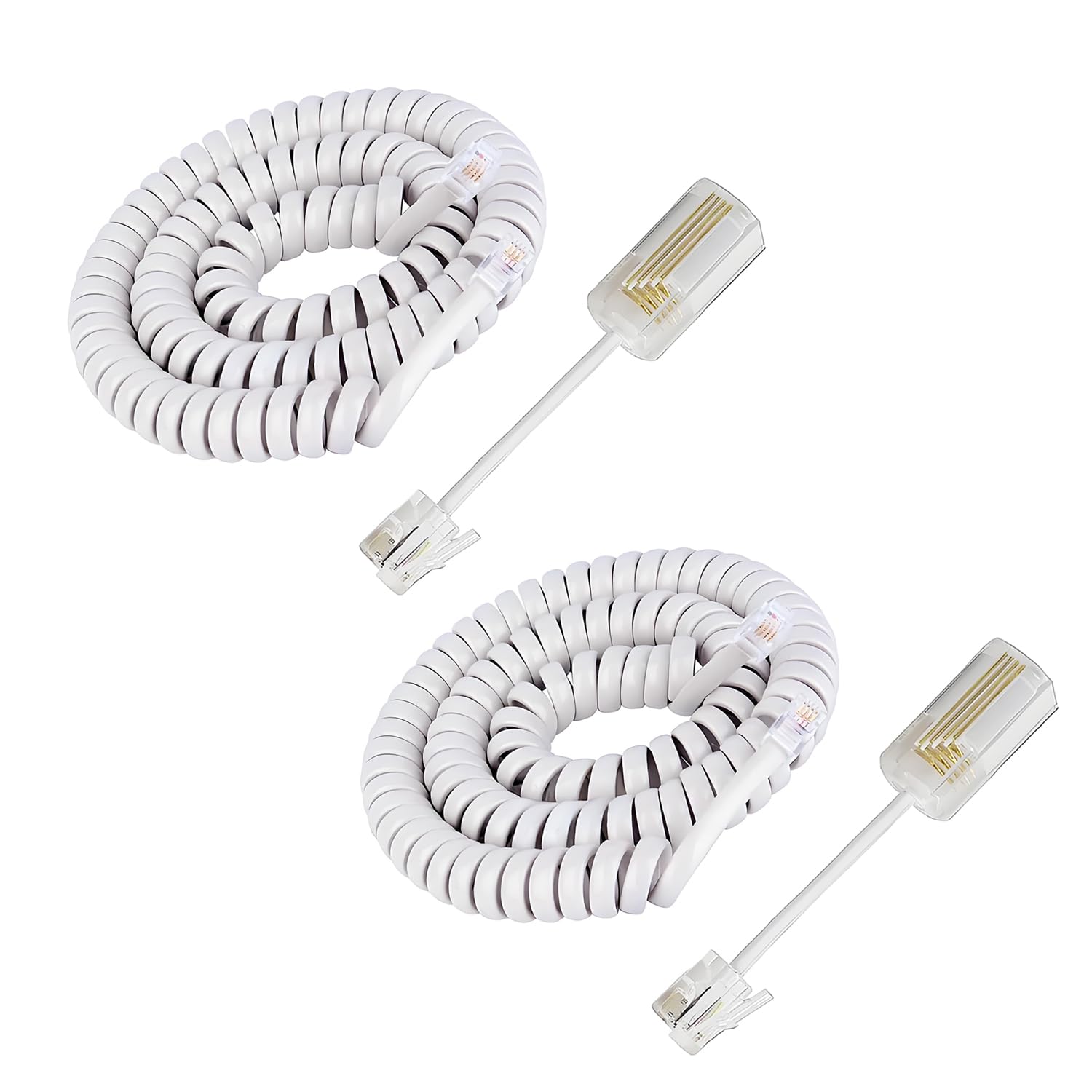 Amazon | ANYTOP 受話器用カールコード 3m電話ケーブル RJ9電話延長