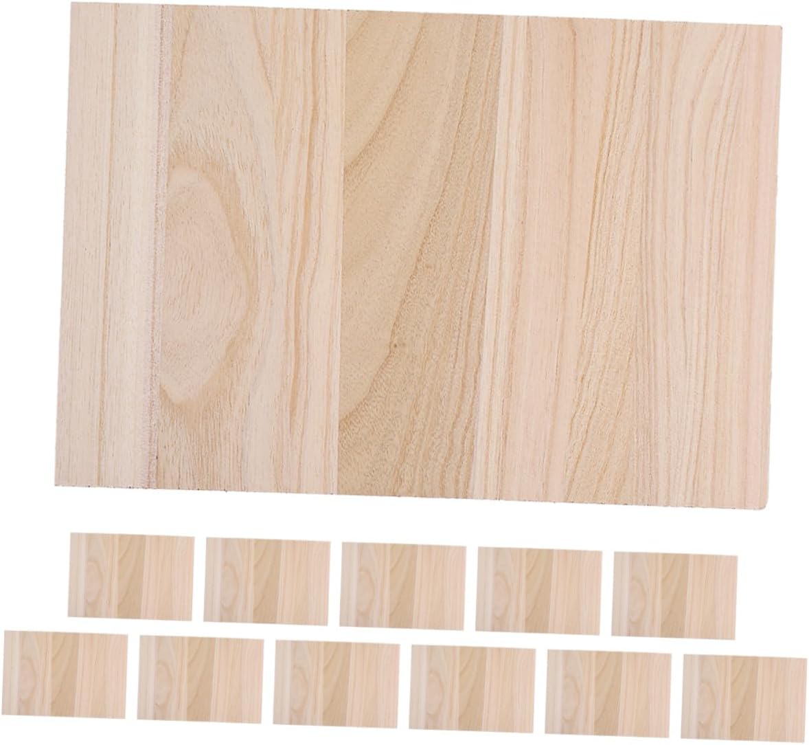 Operitacx 12pcs Wood Breaking Boards for Karate and Taekwondo, Lightweight Portable Wooden Martial Arts Boxing Training Boards for Indoor Training and Outdoor Performances