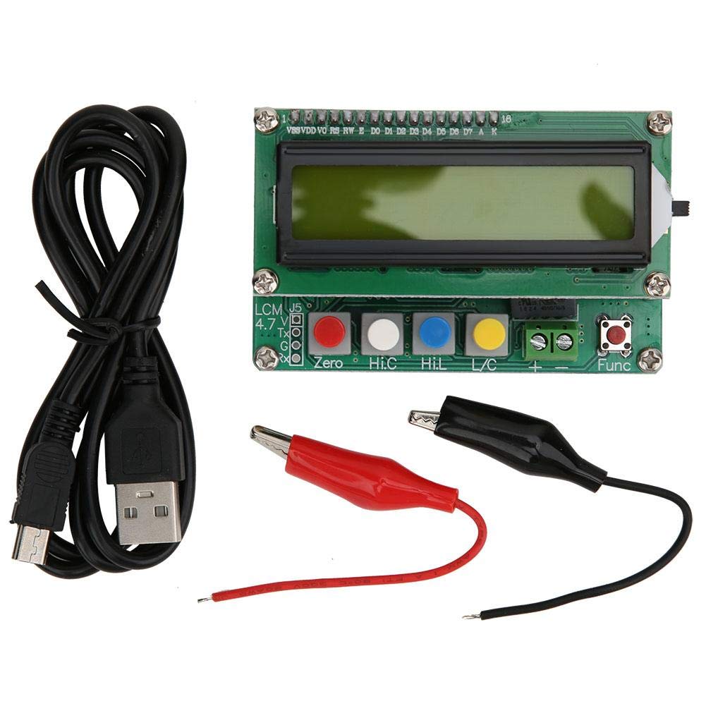 Módulo medidor de inductancia de capacitancia digital, 1pF ~ 1uF 1uH ~ 100H Multímetro de capacitancia de inductancia de alta precisión, medidor de capacitancia