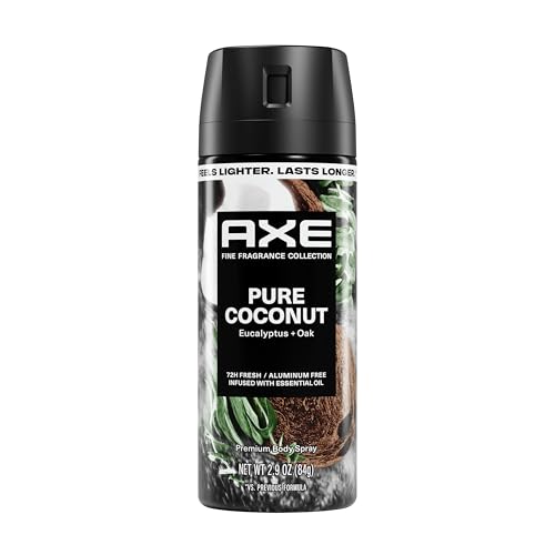 AXE Fine Fragrance Collection Body Spray Pure Coconut 72 Hour