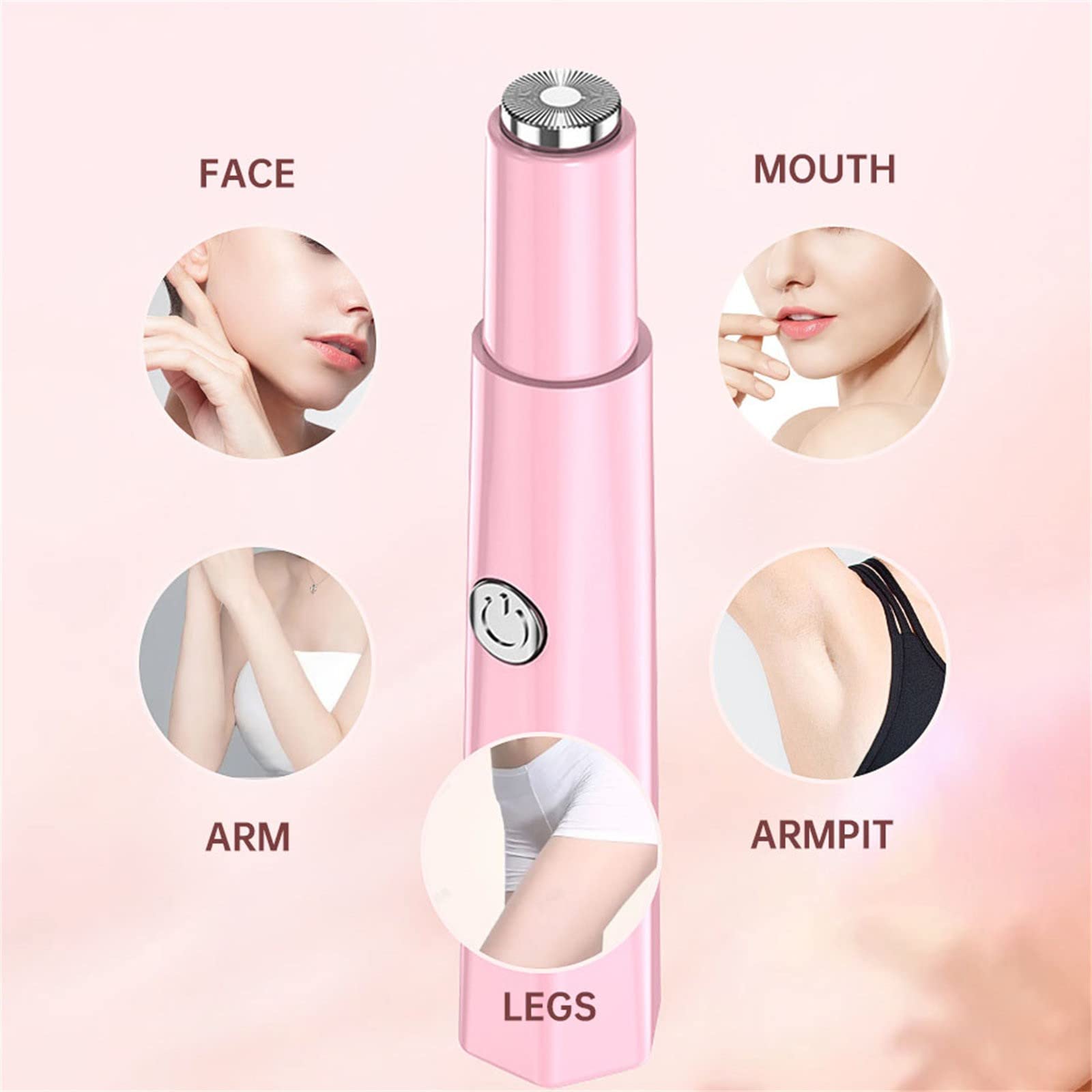 Tondeuse à poils de nez pour femme, lame rotative à 360° professionnelle 2026, rechargeable par USB, étanche, tête amovible, nez et oreilles pour nez, oreilles, sourcils, pattes