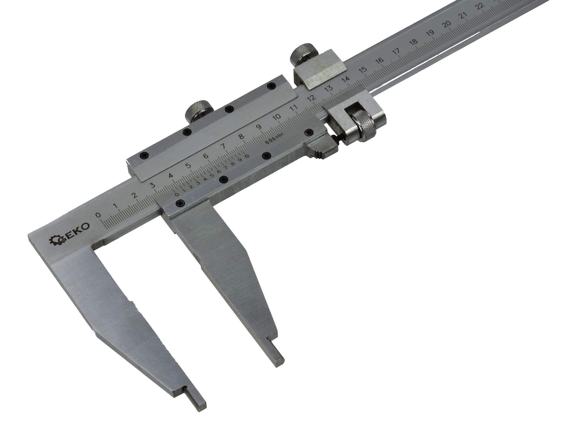Geko G01496 Schwerlast-Messschieber, 600 mm, 0,05 mm, Silber