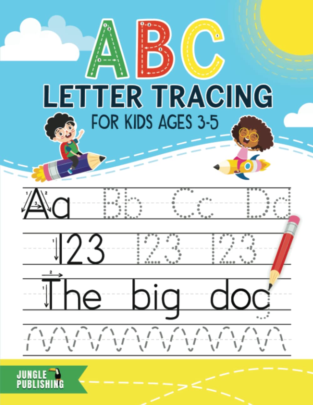 ABC Letter Tracing for Kids ages 3-5: Handwriting Practice Book | Preschool Workbook for age 3-4, 4-5 | Pre K and Kindergarten Activity Book for ... Alphabet (Jungle Publishing Preschool Series)