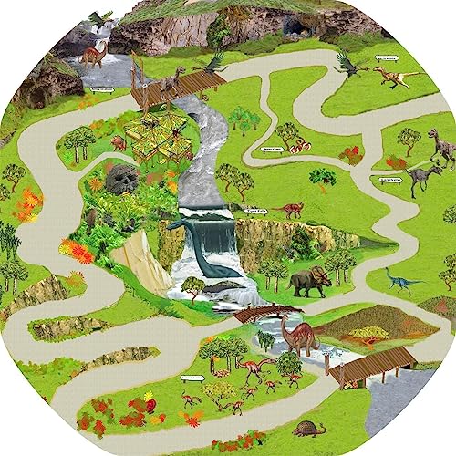 The Lost World Children's Tuff Tray Play Mat - 33.8 x 33.8 Inches - Vinyl - Tuff Tray NOT Included