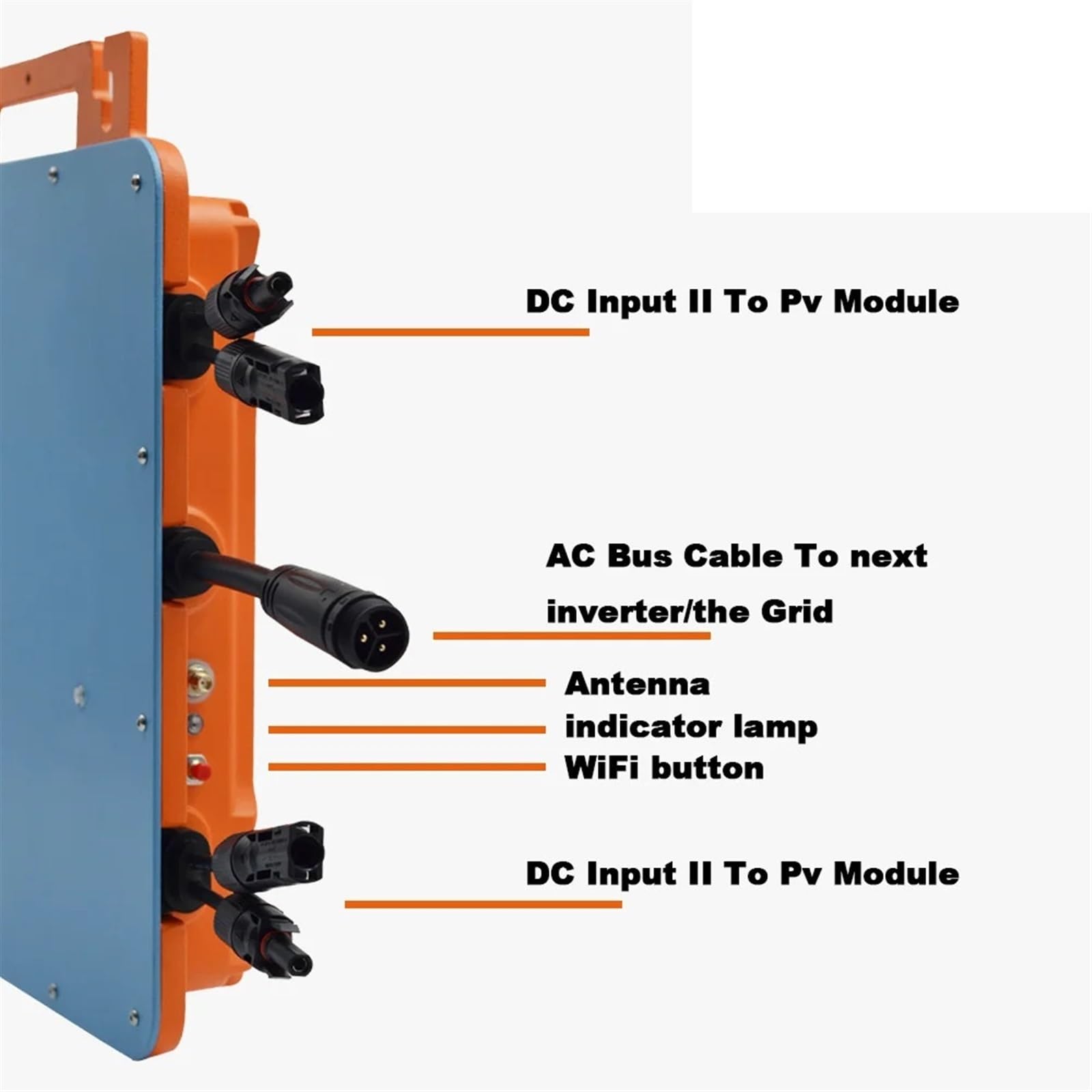 Mikroinwerter, 2000W Grid Tie Micro Solar Inverter AC On Grid System Konwerter Paneli Słonecznych Do Sprzętu Domowego IP66