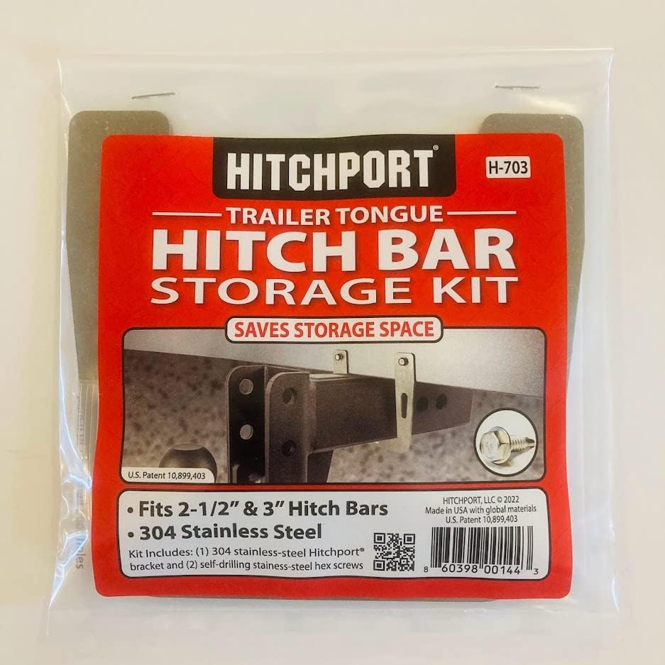 Hitchport Trailer Tongue Hitch Bar Storage Kit, 21/2 to 3 inch Automotive