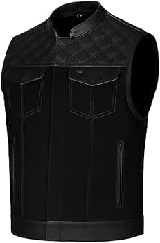 Amazon.com: Ovlan Mens Hybrid Motorcycle Full Grain Leather