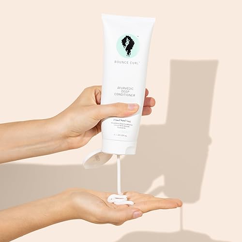 Miniatura 7 de Bounce Curl Acondicionador profundo ayurvédico con hierbas y aceites para hidratación, vegano, libre de crueldad, certificado orgánico (8 onzas)