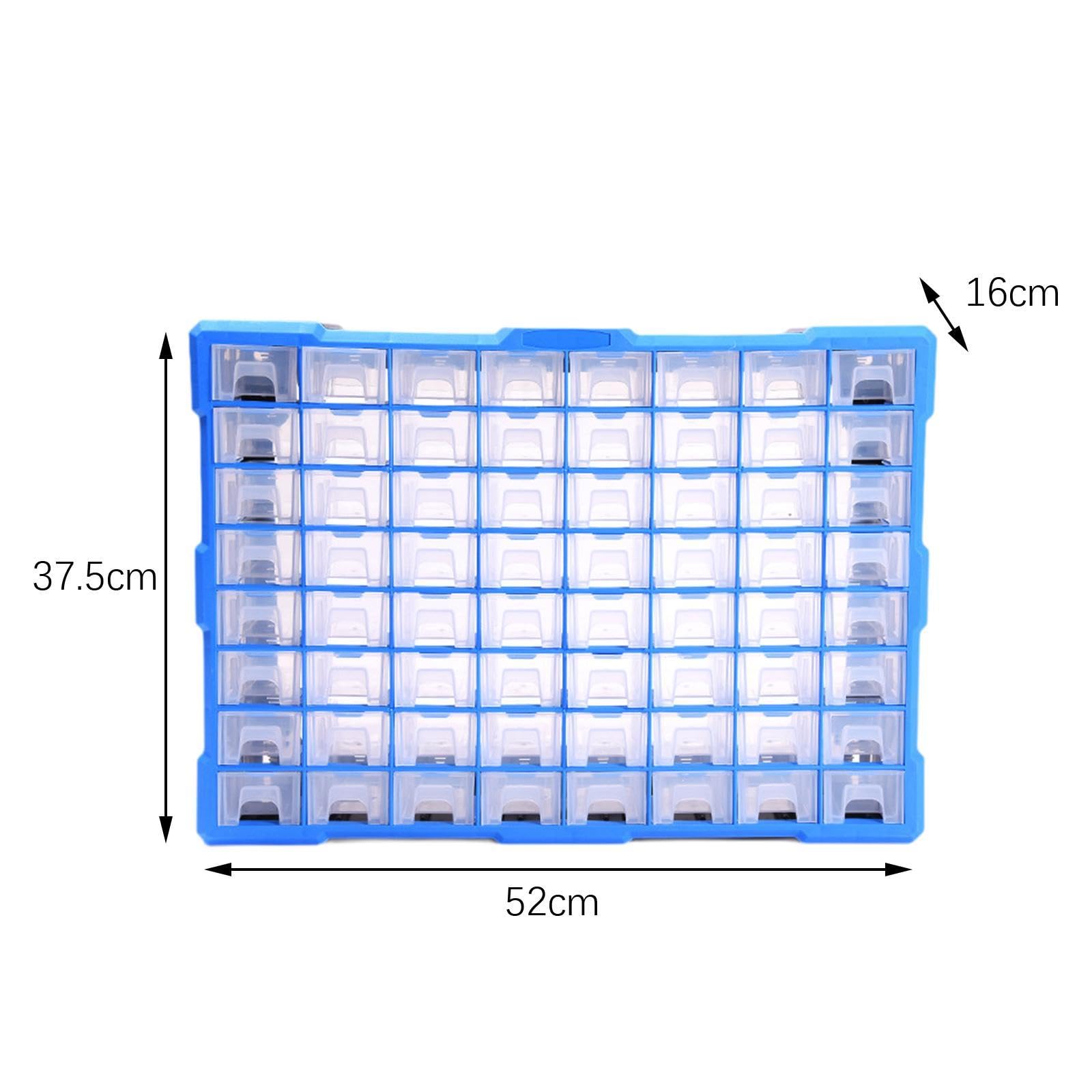 Organizador de Tornillos Caja de Almacenamiento Cajonera para Componentes Electrónicos Contenedor Dividido Plástico Resistente Adecuado para Taller Sa