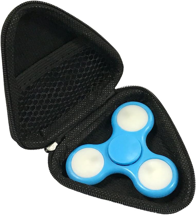 Wrapables® LED Fidget Spinner Case (Set of 3), Black/Red