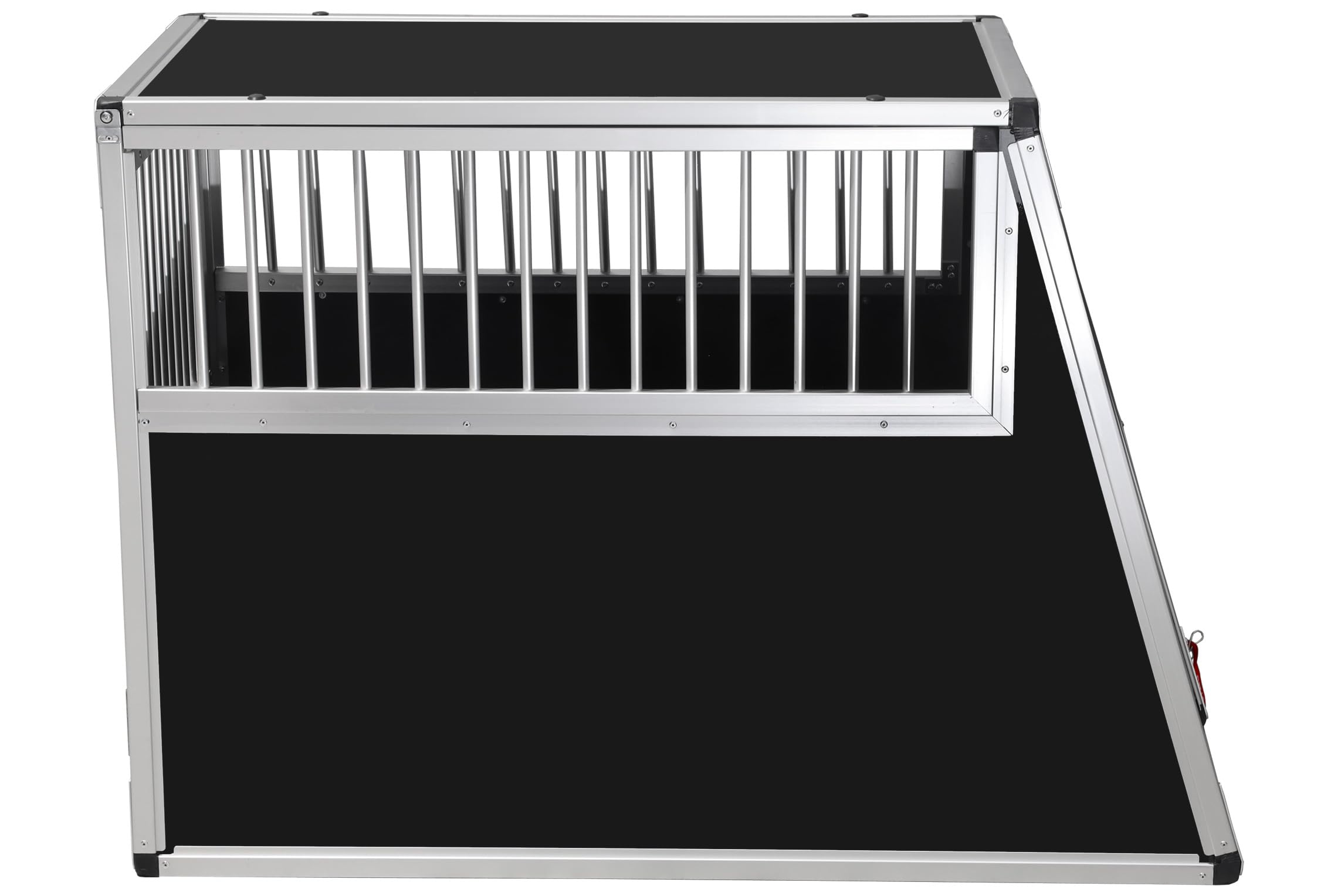 ALPUNA Transportbox N92 – Aluminium Hundebox 120×75×85 cm, Auto Hundebox mit Notausstieg, sicherer Hundetransport im Kofferraum mit Stoßstangenschutz 75 * 90cm
