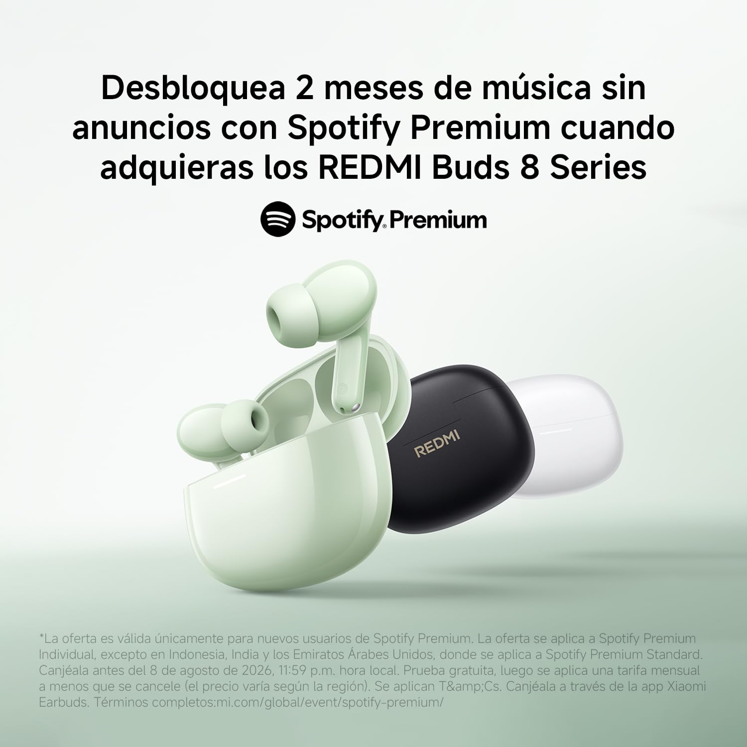 XIAOMI Redmi Buds 8 Auriculares Inalámbricos Bluetooth, Cancelación Activa de Ruido de 50dB, 3 Micrófonos IA, Driver Dinámico de 11 mm, Audio Hi-Res, Batería hasta 11h+44h, IP54, Blanco