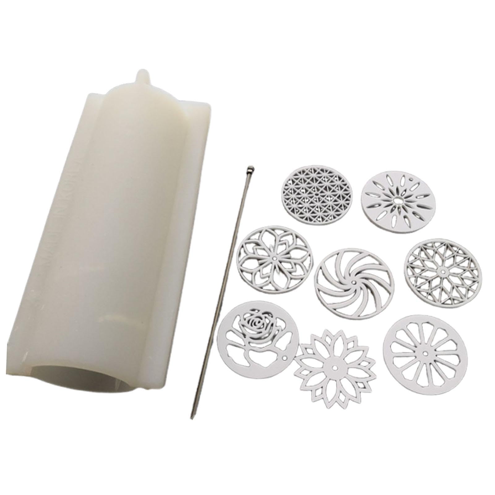 Jabón con Forma de Caleidoscopio, Ideal para Decorar Jabones Redondos Navideños.