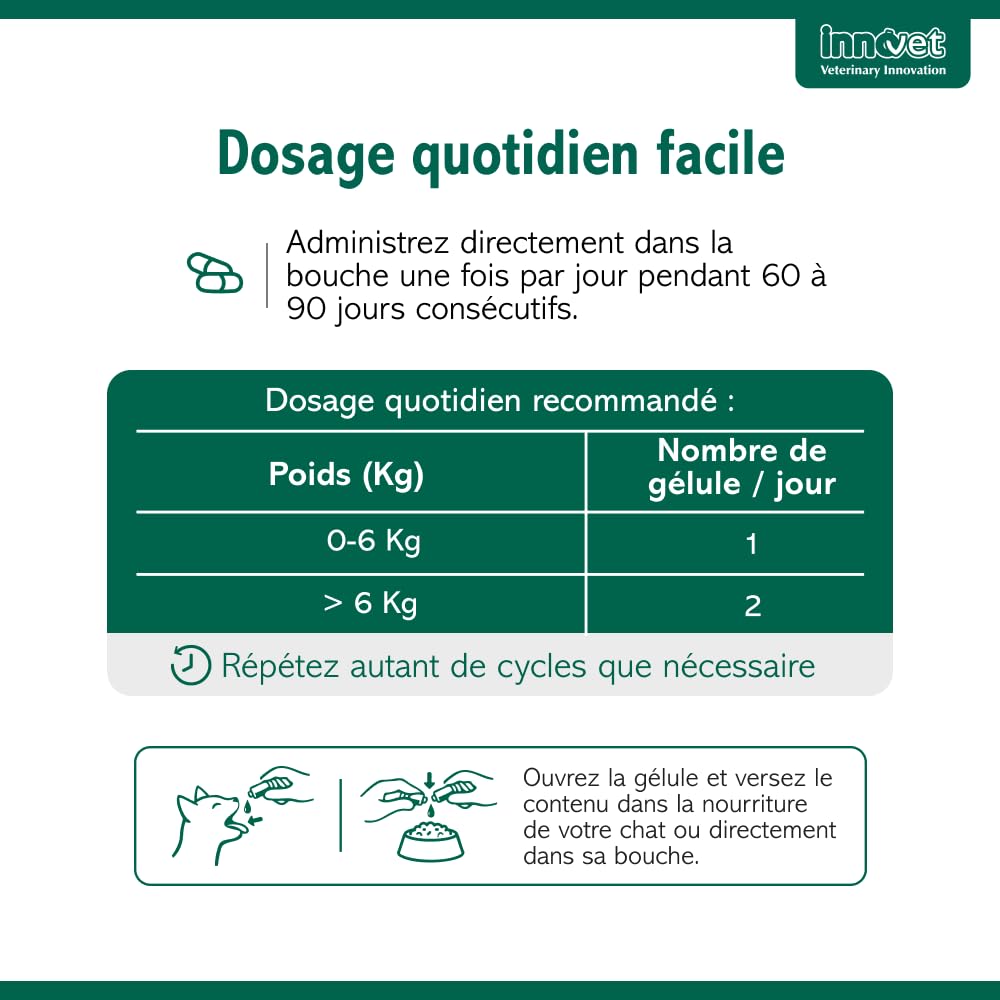 Innovet Condrostress (+) Cat - Complément Alimentaire Articulaire pour Chats Adultes et Âgés, Confort Articulaire, Mobilité, Collagène, Chondroïtine, Acide Hyaluronique, Facile à Donner - 30 gélules