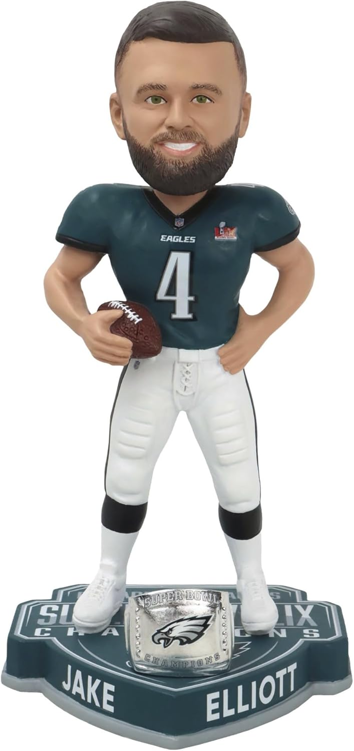 FOCO Jake Elliot (Philadelphia Eagles) Super Bowl LIX Champ Bobblehead