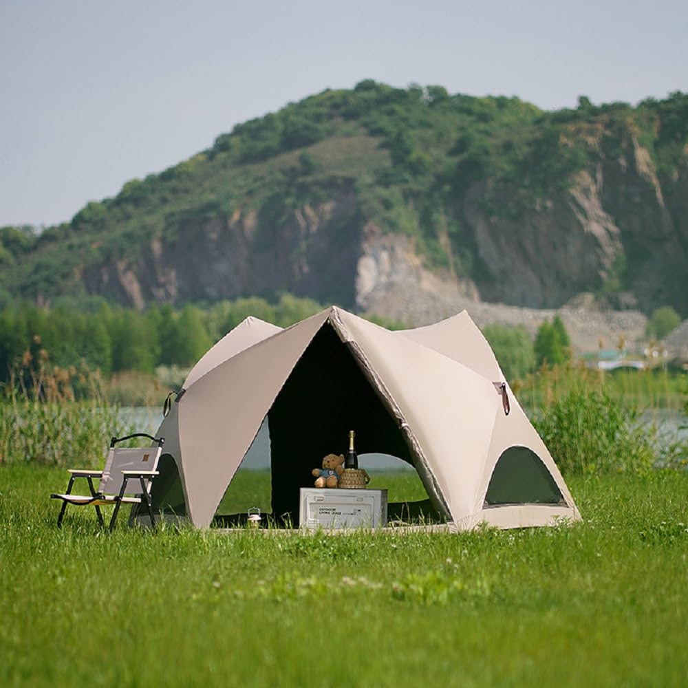 4～6人用キャンプテント Amazon.co.jp: TVTKEワンタッチキャンプテント 大型キャンプ