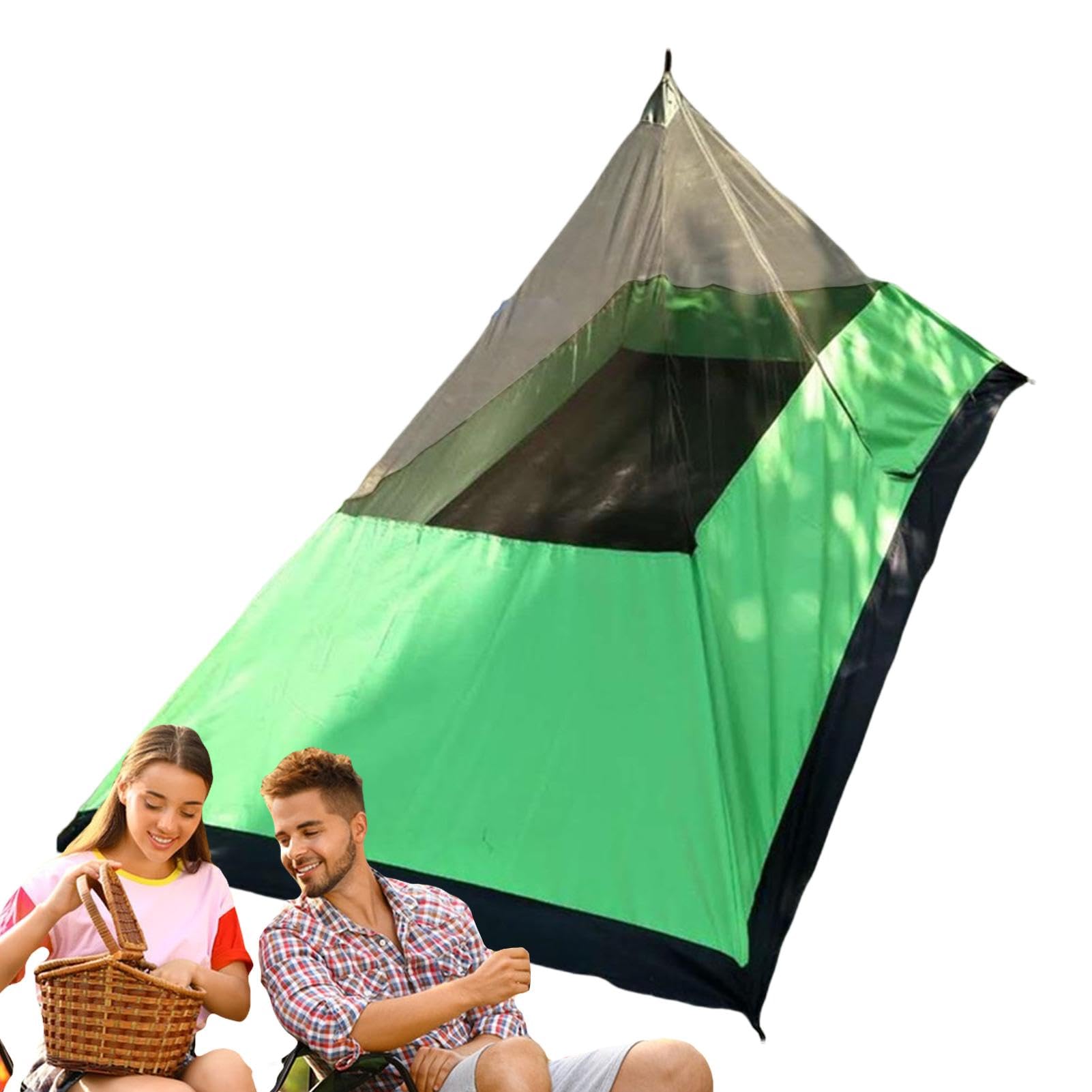 Backpacking Bivy Zelt, Leichtes Stangenloses Zelt, Ultraleichtes Einzelpersonen-Bivy-Zelt, Camping-Überdachungszelt, Mesh-Mosaquito-Netz, Campingzelt für Camping, Festivals, Hinterhof und Sport & Freizeit