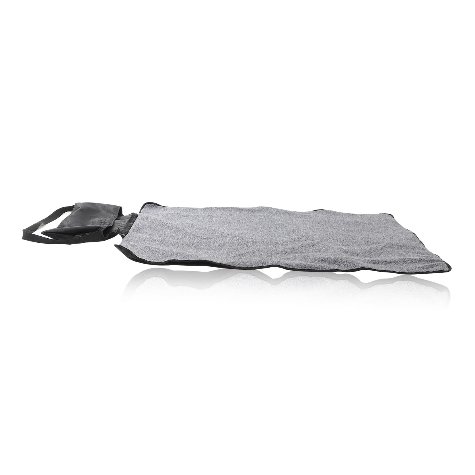 VICASKY Manta Plegable para Mascotas Negra de Lana, Cálida y Fácil de Transportar, Adecuado como Manta de Viaje o Esterilla para Exteriores para Perros y Mascotas