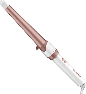 Conair Varinha Ondulada de Cerâmica 1.10-0.75 Inch, Cria Ondas de Praia Duradouras com Tecnologia Cerâmica Dupla