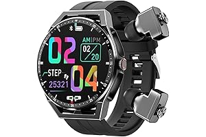 Smart Watch with Built-in Bluetooth Earbuds Combo