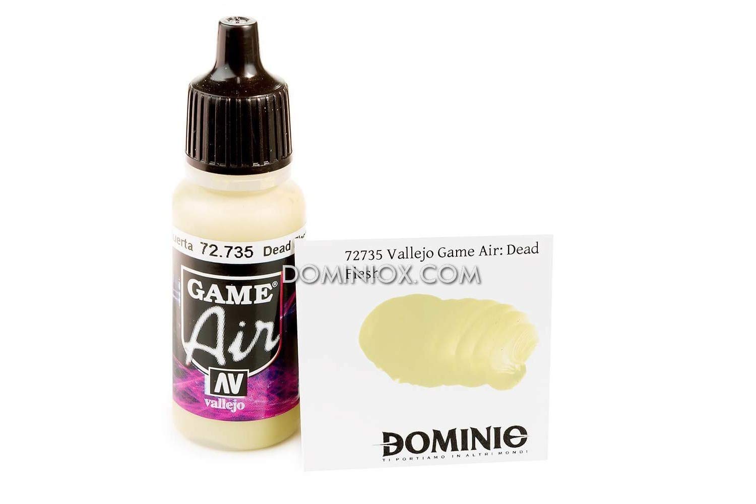 Vallejo 72735 - Colore Acrilico Opaco All'acqua, Per Aerografia, Beige (Dead Flesh), 17 ml, 1 Pezzo