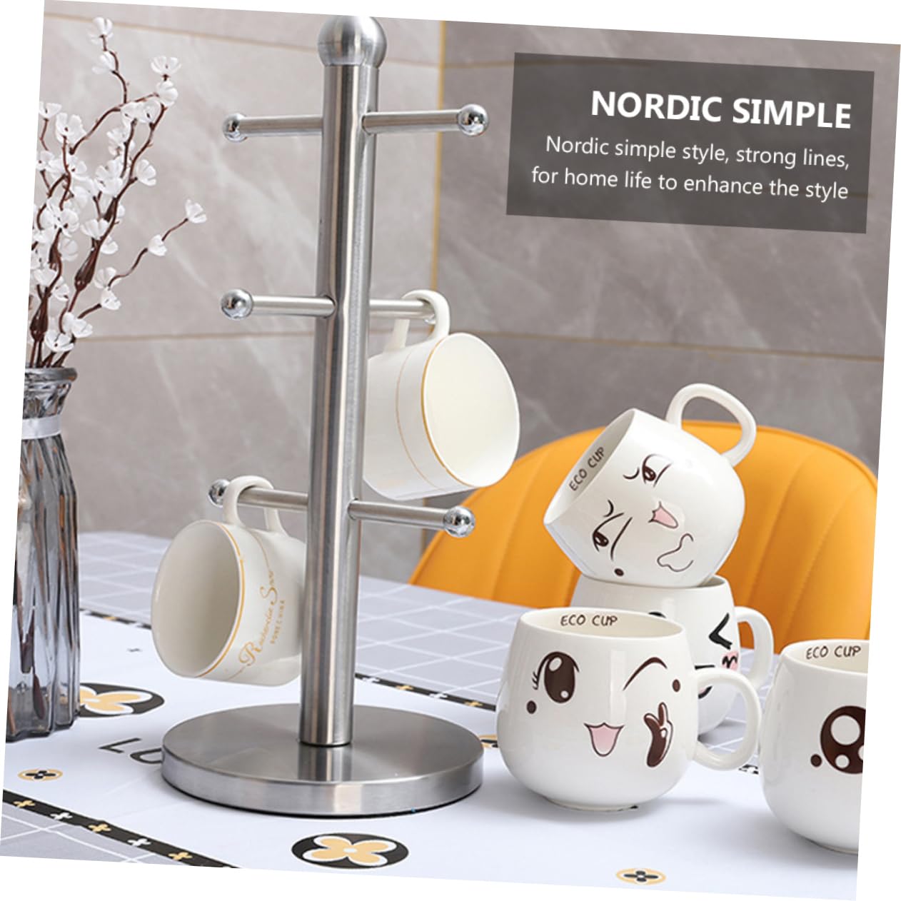 Gatuida Tassenregal Hängend Kaffeetassenhalter Getränkeregal Aufbewahrungsregal Tassenhalterung Tassen Trockengestell Tassen-aufhänger Hängendes Rack