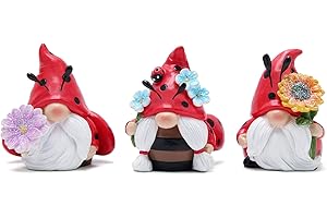 Adorable Tiny Gnomes: Hodao Ladybug Kitchen Gnomes Set
