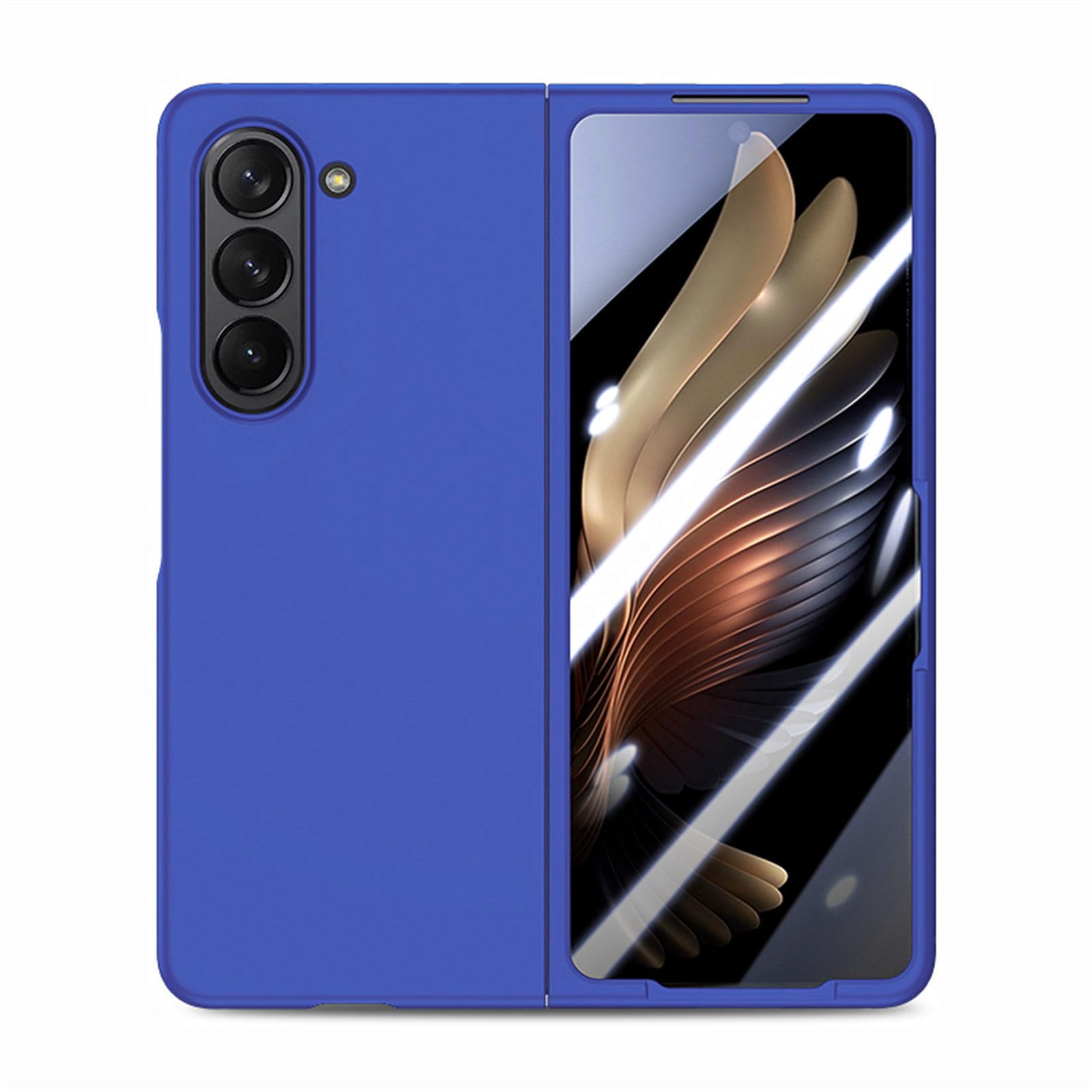Coque Samsung Galaxy Z Fold 7 bleu avec protection d'écran intégrée anti-choc - 8