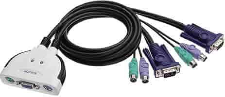 (未使用･未開封品)　エレコム KVMスイッチ PS/2KVMスイッチ 2台 KVM-KP2N gsx453j Amazon.co.jp: エレコム KVMスイッチ PS/2KVMスイッチ 2台 KVM