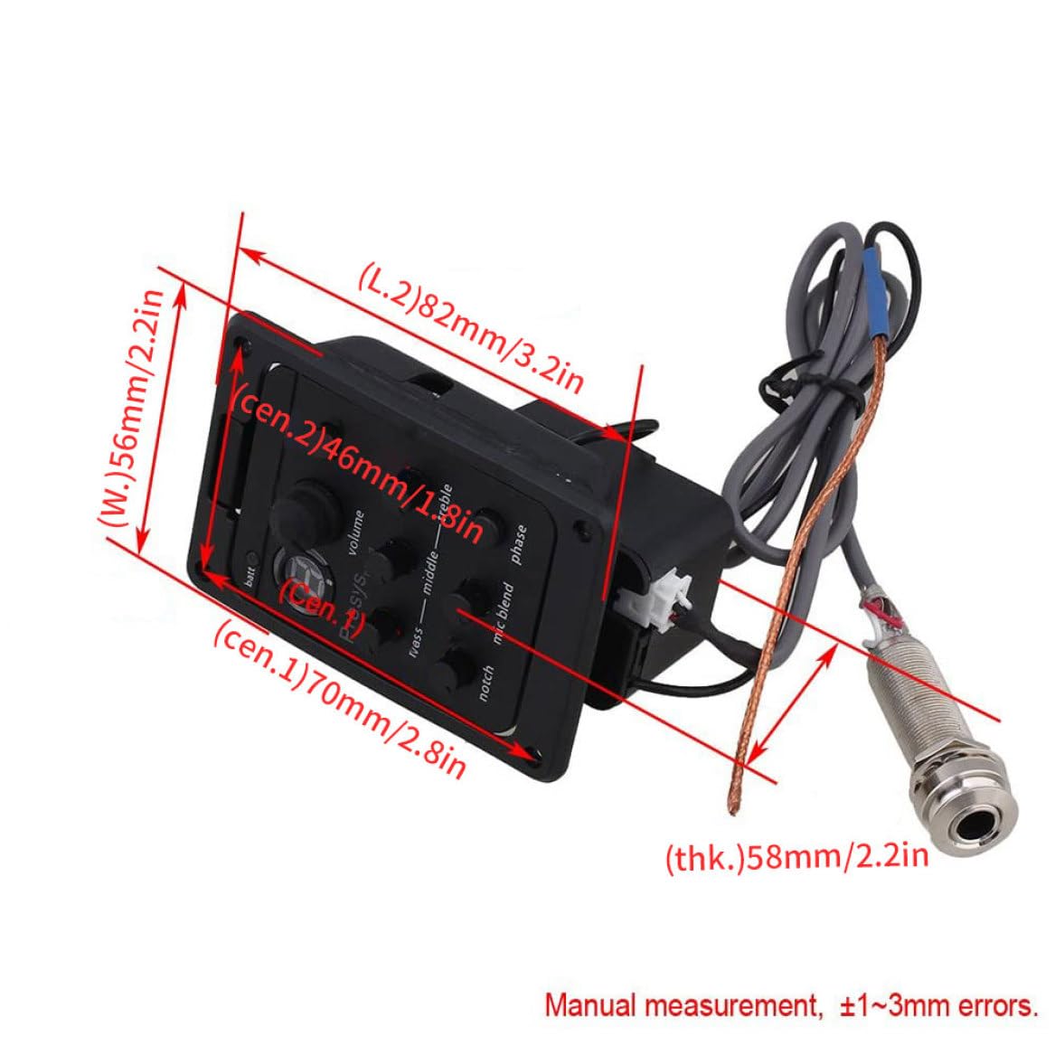 Guitare préampli micro guitare acoustique EQ micro affichage numérique pour Folk acoustique
