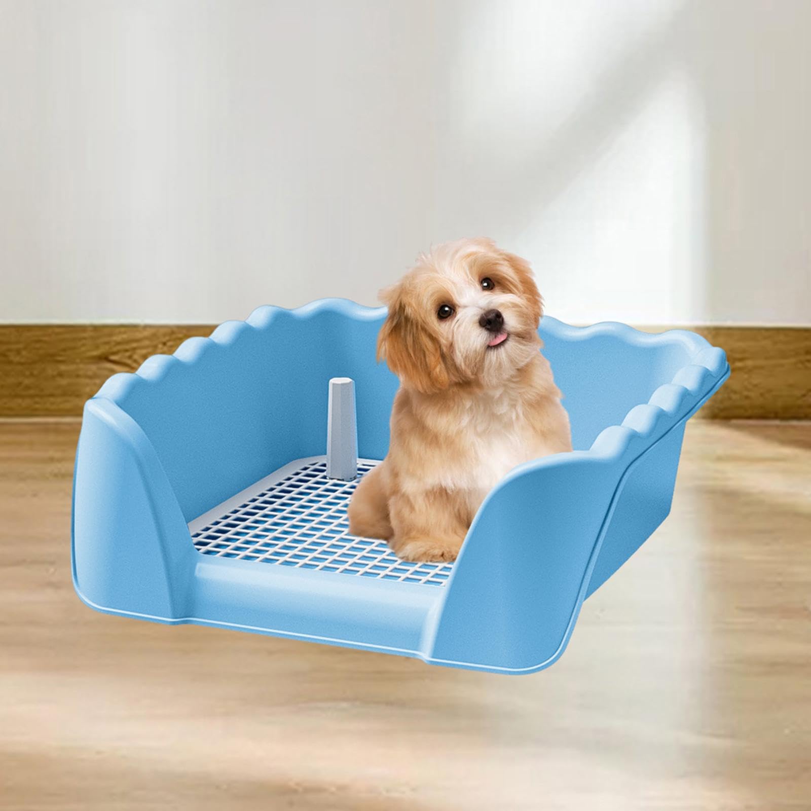 Vasino Per Cani Da Interno - Griglia Anti-Calpestio, 47x36.5x33.5cm, Per Cuccioli E Animali Domestici - Foto 8