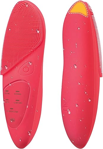 Cepillos faciales de silicona para limpieza y exfoliación, cepillo eléctrico impermeable para limpieza facial, cepillo exfoliante facial sónico,