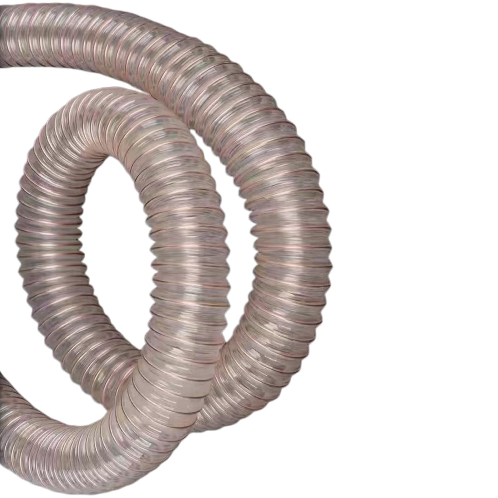 Transparent PU Collection Hose, 80mm ID, 1m, 0.63-2mm for Inrial Vacuum(1.5mm)
