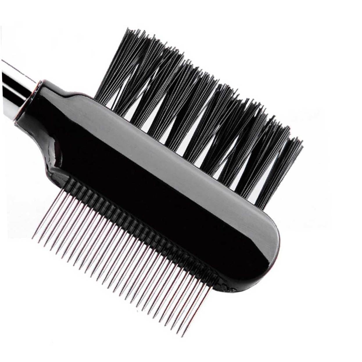 Beatifufu 2pcs Eyebrow Combs Eyelash Brush Set Wooden Handle Fine Pin Makeup Tool for Women