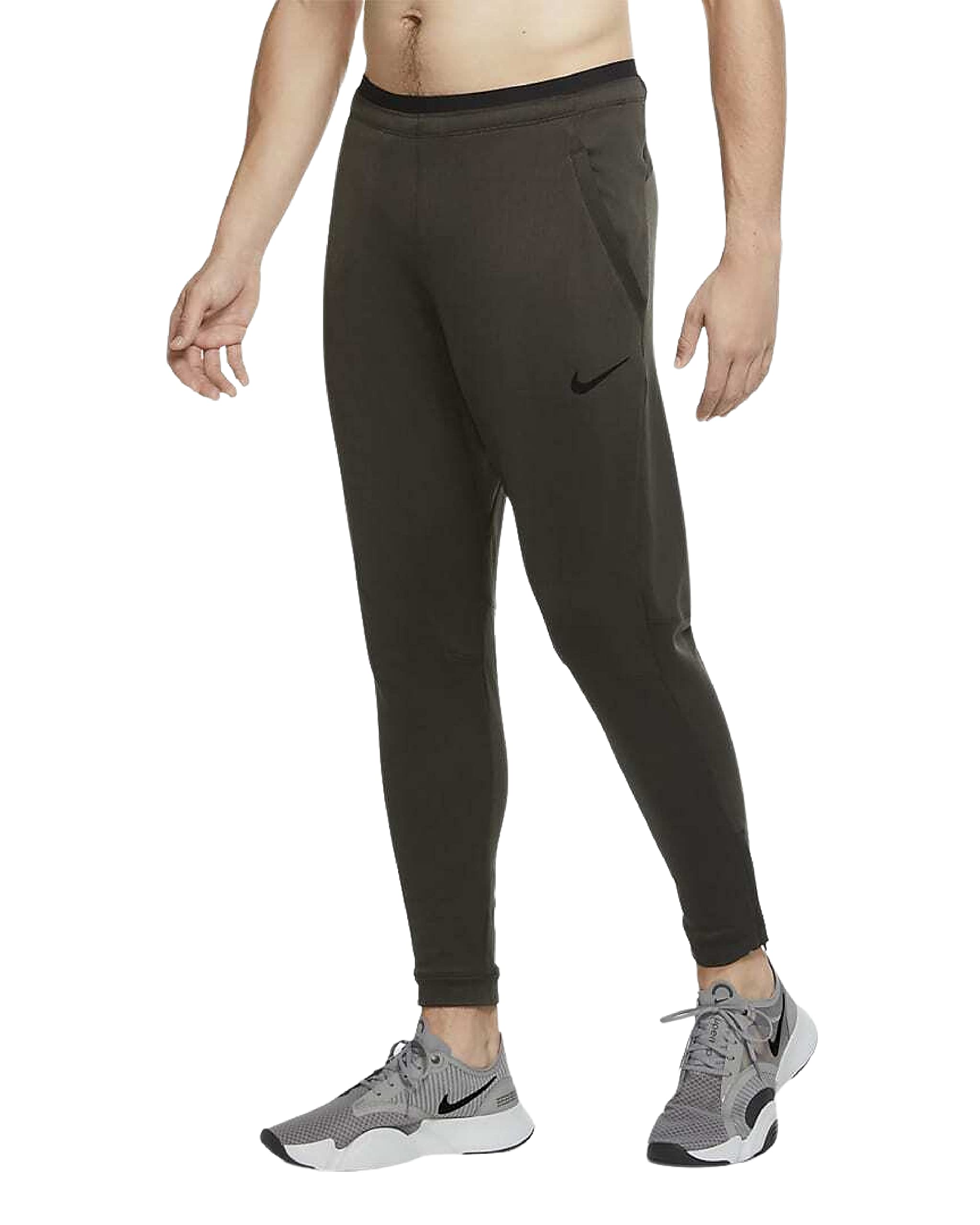 nikePro Men's Fleece Training Pants Sequoia Running Joggers