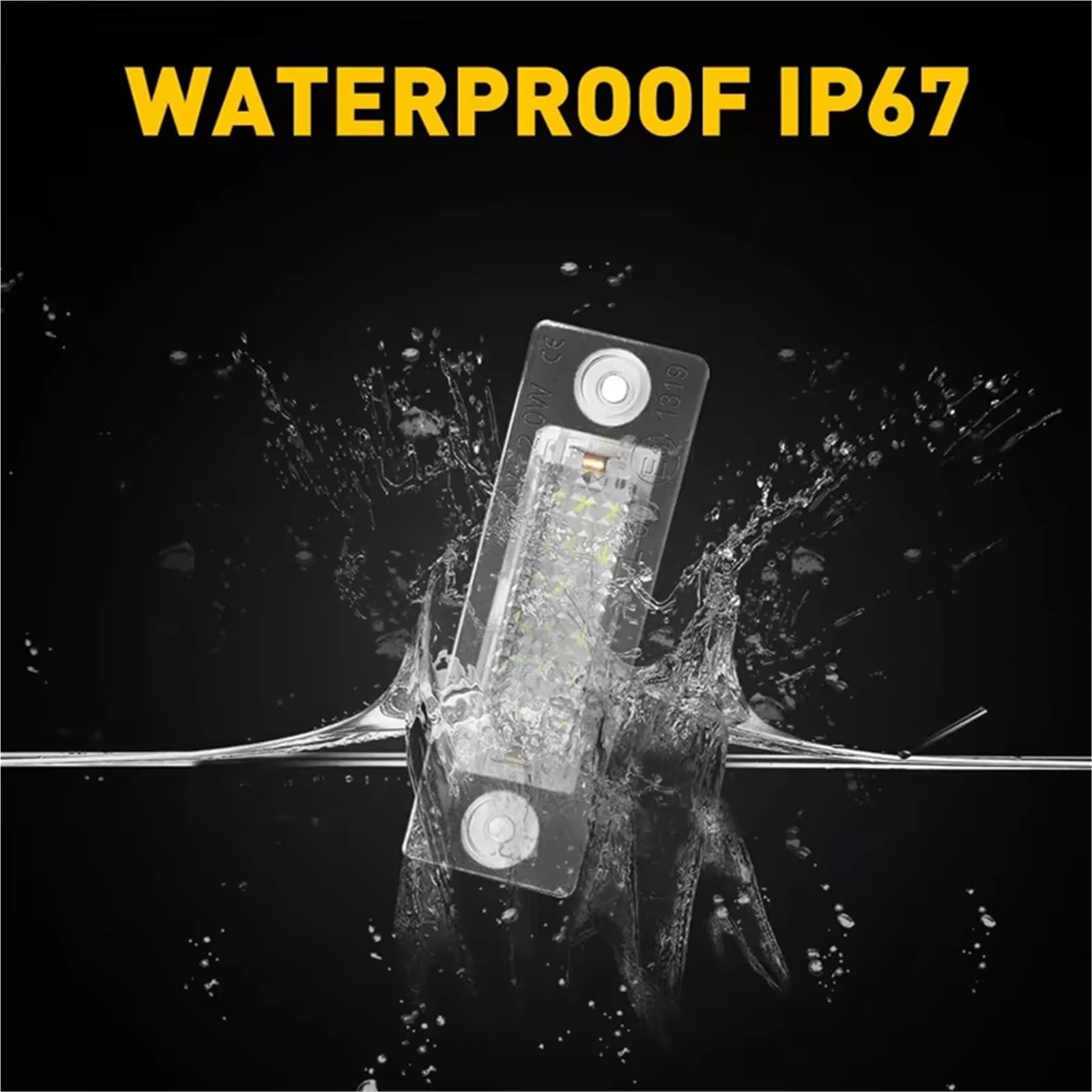 Luz de matrícula para VW Touran Passat Jetta Golf 5 Plus Skoda Superb (2 piezas)