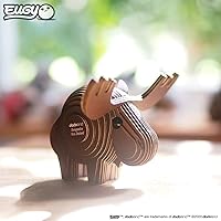 Vista 2 de EUGY Rompecabezas de papel 3D ecológico de alce 042 [nuevo sello]