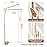 Baby Crib Mobile Arm,HBM 28-33inch Wooden Mobile Arm for Crib Mobile Hanger for Crib Baby Girl Nursery Decor