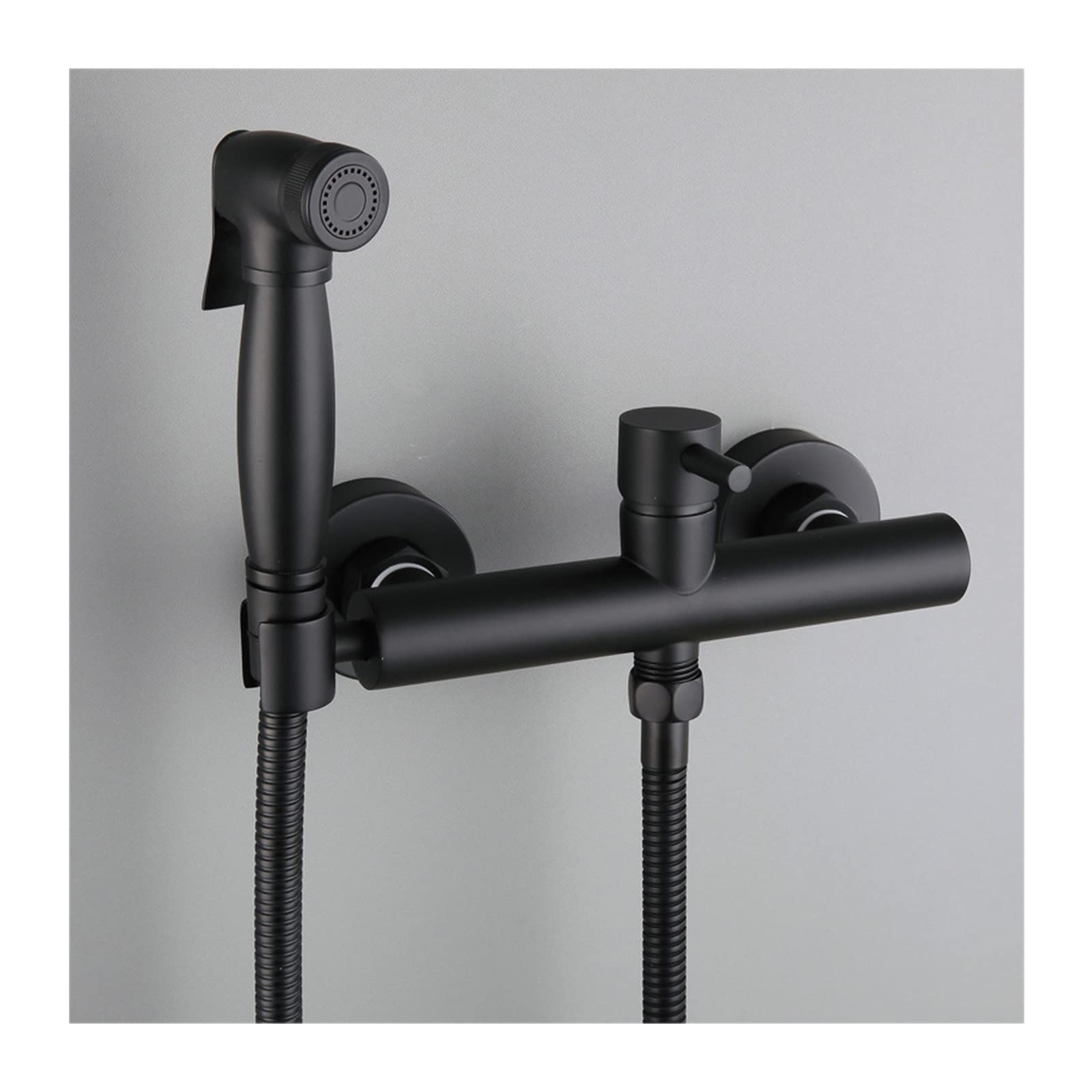 Lavage féminin avec le pulvérisateur de toilettes portable noir en laiton