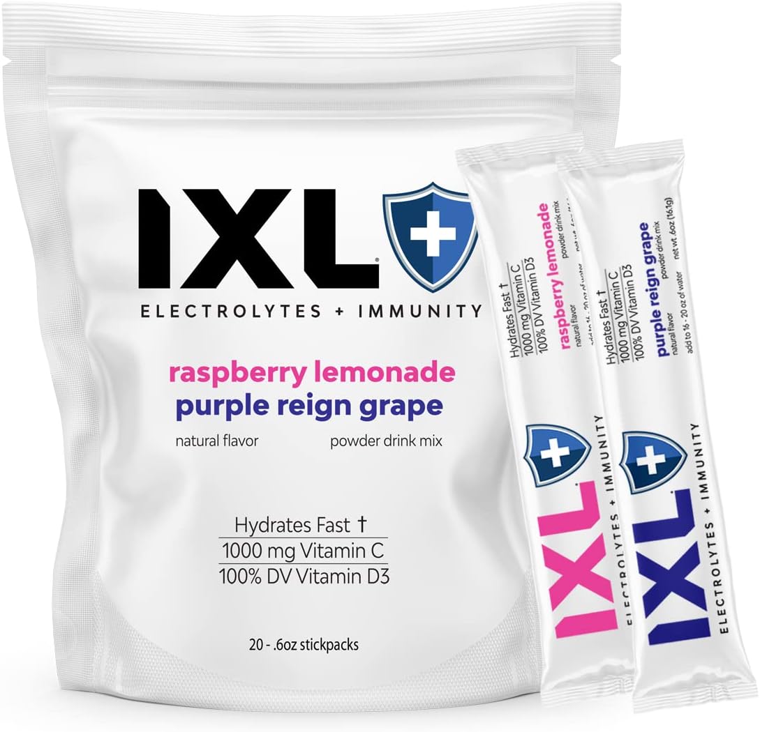 IXL 16g Electrolytes Stick Packs (Variety, 20 Pack