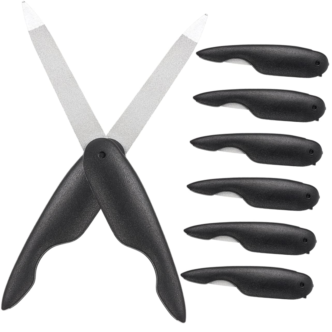 Healeved 40pezzi Limette Per Unghie Metallo Strumenti Per Manicure e Pedicure Accessori Per La Lucidatura Delle Unghie e Falsi Pratici e Durevoli