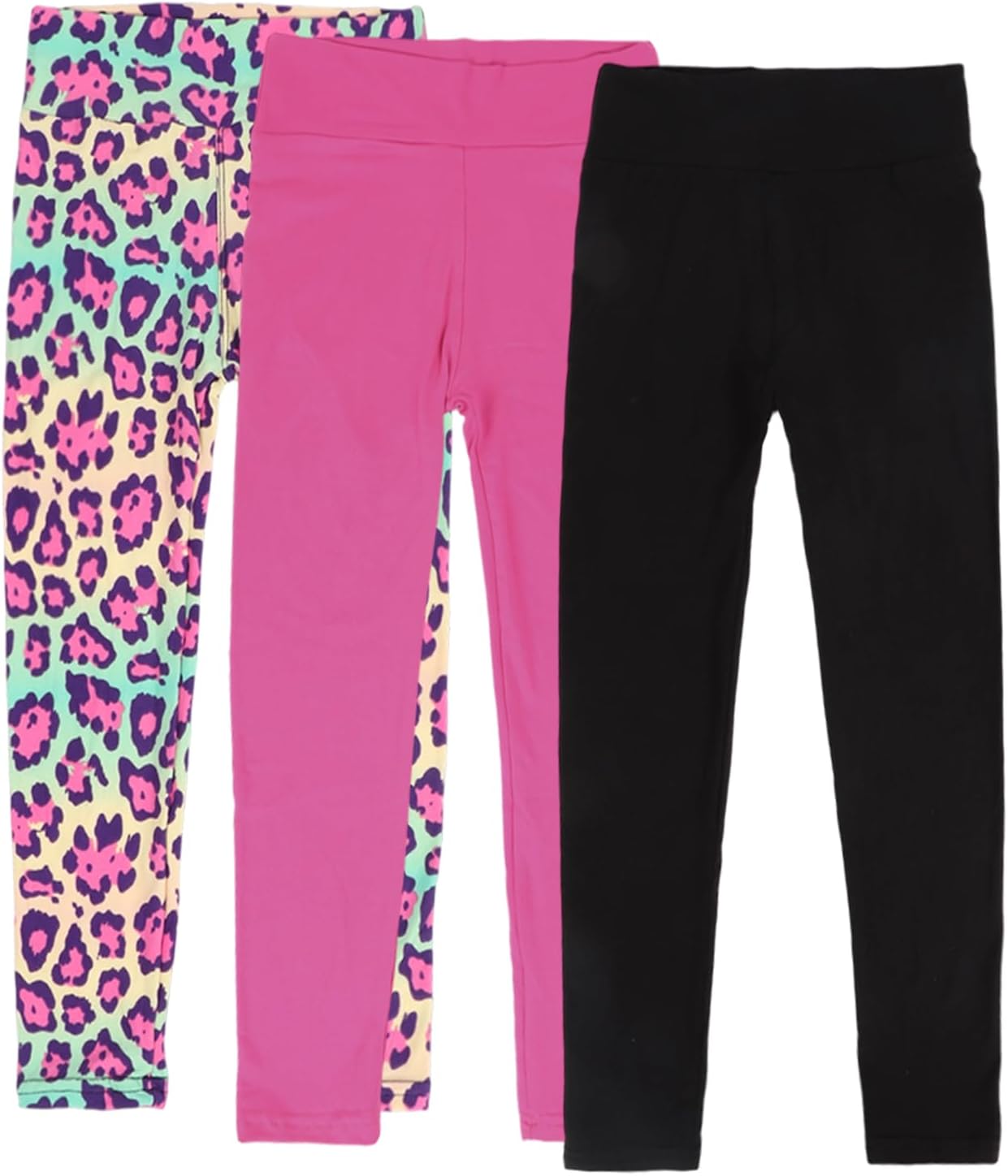 Girls Prints Leggings High Waist Tie Dye Toddlers' Fashion Leggings Size 4-11Y,Stretchy Tight Pants, Multipacks