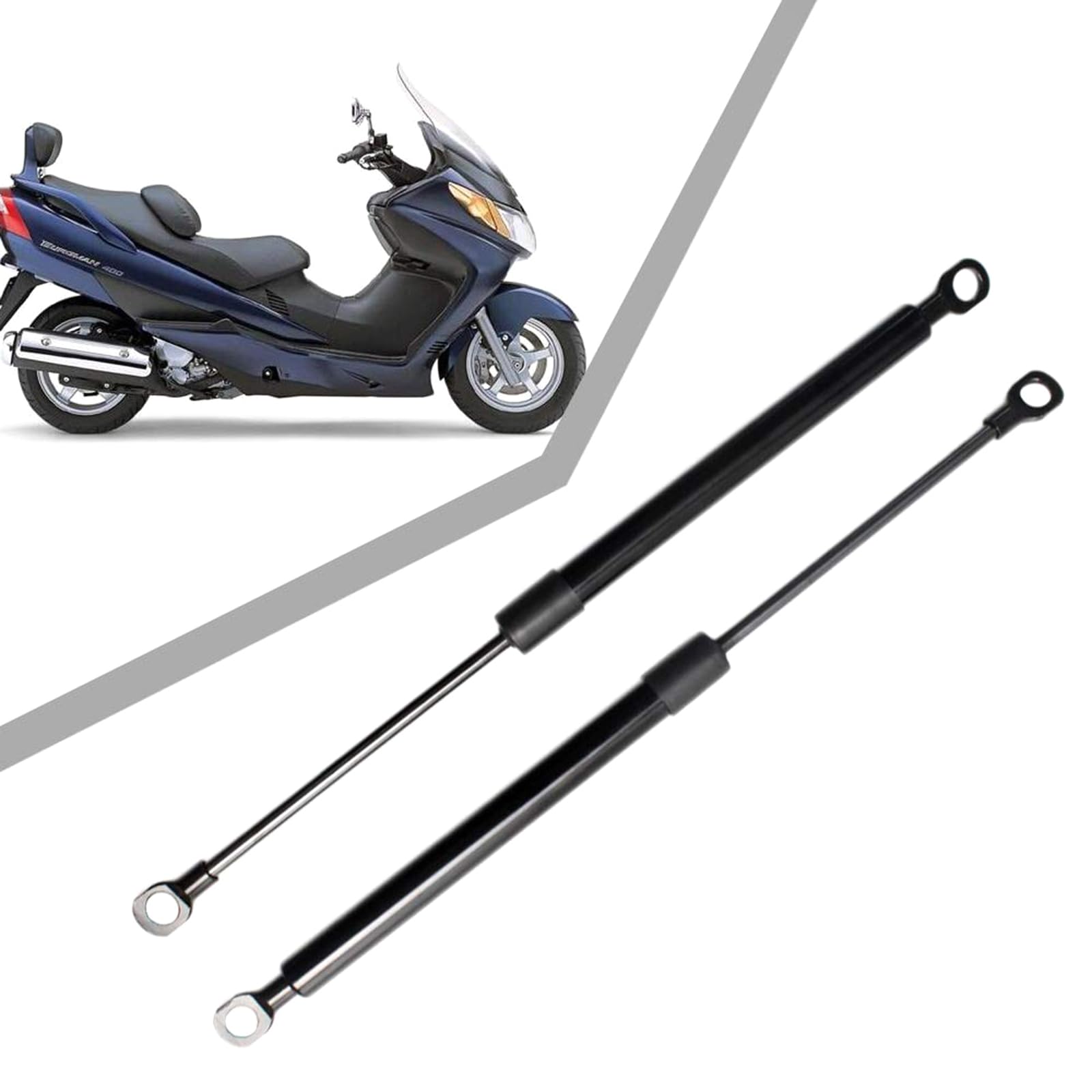 Set aste idrauliche in Metallo Adatto per Burgman400 AN400 2007-2016 Regolatore del Sedile del Montante del per motociclette Supporto affidabile Durevole Kit aste idrauliche Migliora la e